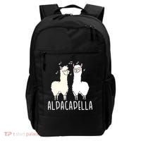 Alpacapella - Funny A Cappella Alpaca Singing Pun Backpack thumb 0
