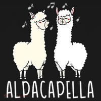 Alpacapella - Funny A Cappella Alpaca Singing Pun Backpack thumb 2