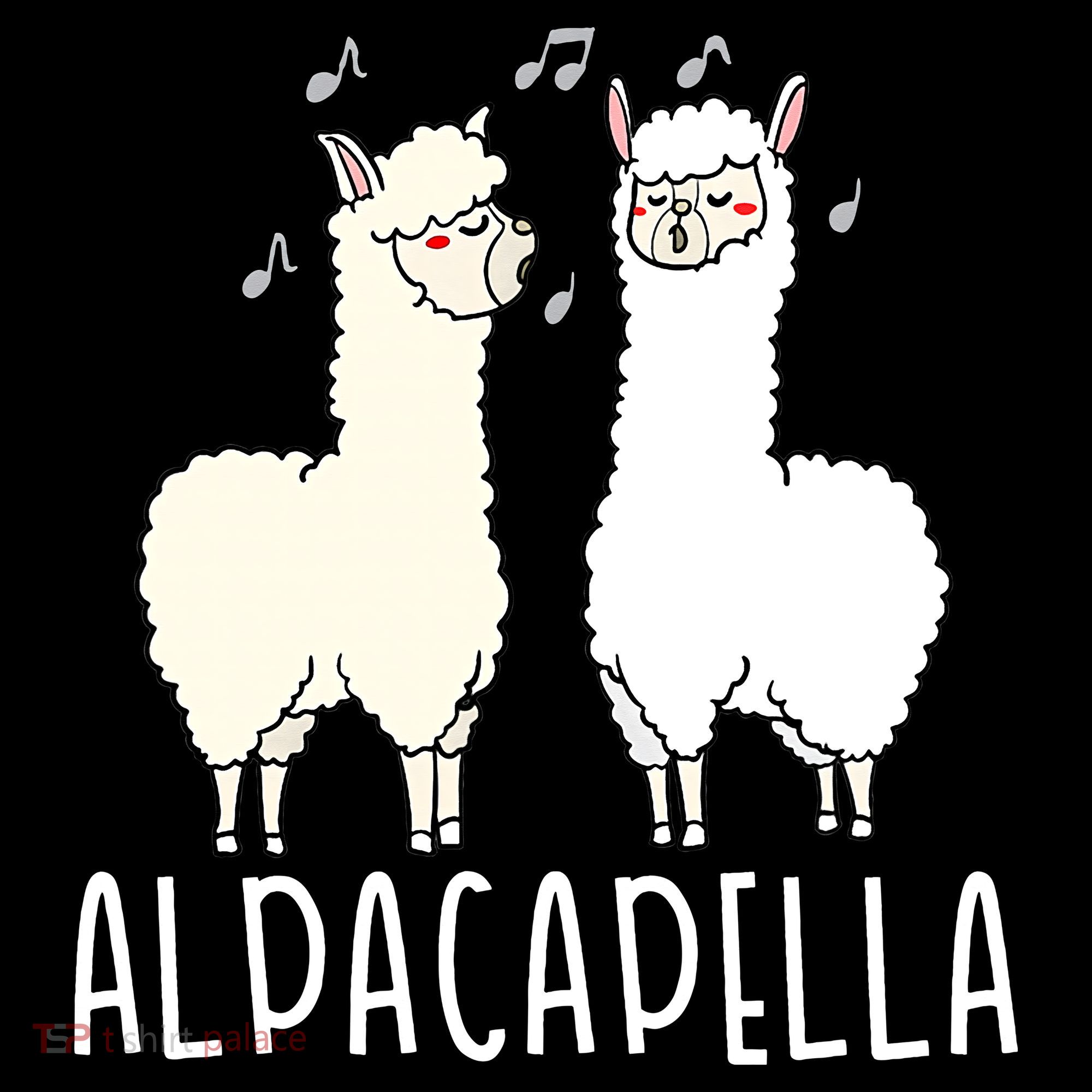 Alpacapella - Funny A Cappella Alpaca Singing Pun Ornament