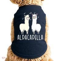 Alpacapella - Funny A Cappella Alpaca Singing Pun Doggie Tank thumb 0