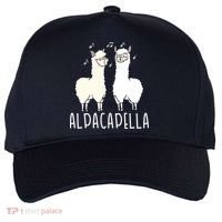 Alpacapella - Funny A Cappella Alpaca Singing Pun Five-Panel Snapback Cap thumb 0