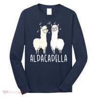Alpacapella - Funny A Cappella Alpaca Singing Pun Long Sleeve Shirt thumb 0