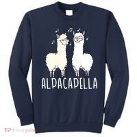Alpacapella - Funny A Cappella Alpaca Singing Pun Sweatshirt thumb 0