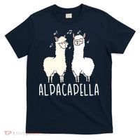Alpacapella - Funny A Cappella Alpaca Singing Pun T-Shirt thumb 0