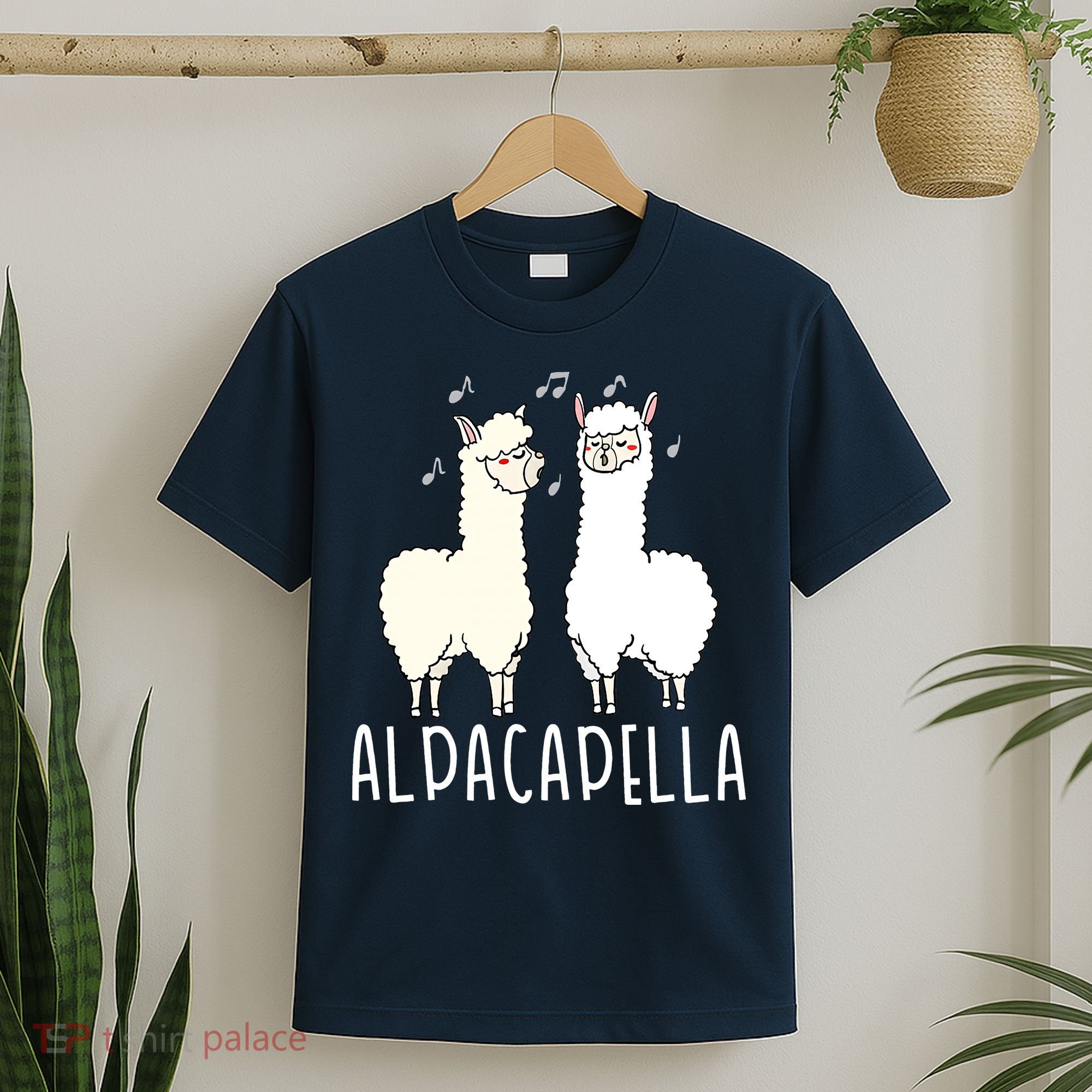 Alpacapella - Funny A Cappella Alpaca Singing Pun T-Shirt