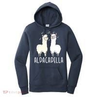 Alpacapella - Funny A Cappella Alpaca Singing Pun Women's Hoodie thumb 0