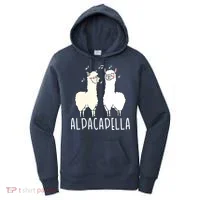 Alpacapella - Funny A Cappella Alpaca Singing Pun Women's Hoodie thumb 0