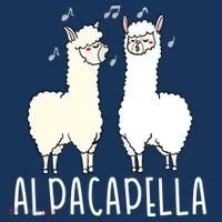 Alpacapella - Funny A Cappella Alpaca Singing Pun Women's Hoodie thumb 2