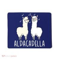 Alpacapella - Funny A Cappella Alpaca Singing Pun Mousepad thumb 0