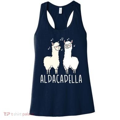 Alpacapella - Funny A Cappella Alpaca Singing Pun Women's Tank Top