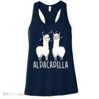 Alpacapella - Funny A Cappella Alpaca Singing Pun Women's Tank Top thumb 0