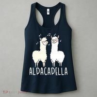 Alpacapella - Funny A Cappella Alpaca Singing Pun Women's Tank Top thumb 3