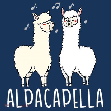 Alpacapella - Funny A Cappella Alpaca Singing Pun Pom Pom 12in Knit Beanie