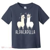 Alpacapella - Funny A Cappella Alpaca Singing Pun Toddler T-Shirt thumb 0