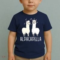 Alpacapella - Funny A Cappella Alpaca Singing Pun Toddler T-Shirt thumb 2