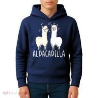 Alpacapella - Funny A Cappella Alpaca Singing Pun Kids Hoodie thumb 4