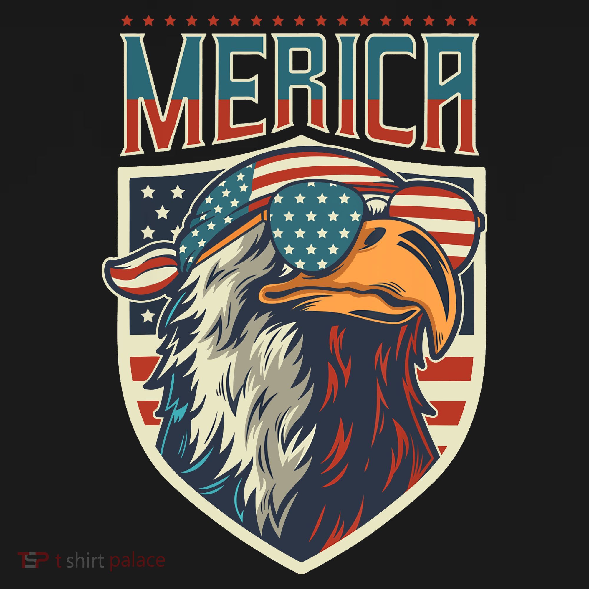 American Flag Bald Eagle 4th of July Patriotic USA Gift Backpack