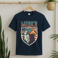 American Flag Bald Eagle 4th of July Patriotic USA Gift T-Shirt thumb 2
