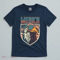 American Flag Bald Eagle 4th of July Patriotic USA Gift T-Shirt thumb 5