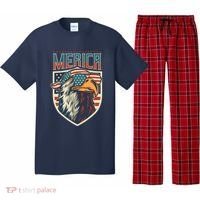 American Flag Bald Eagle 4th of July Patriotic USA Gift Pajama Set thumb 0