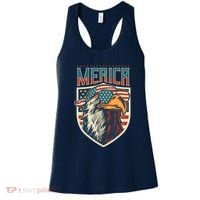 American Flag Bald Eagle 4th of July Patriotic USA Gift Women's Tank Top thumb 0