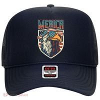 American Flag Bald Eagle 4th of July Patriotic USA Gift Hat thumb 0