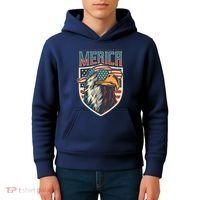 American Flag Bald Eagle 4th of July Patriotic USA Gift Kids Hoodie thumb 4