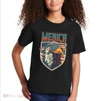 American Flag Bald Eagle 4th of July Patriotic USA Gift Kids T-Shirt thumb 2