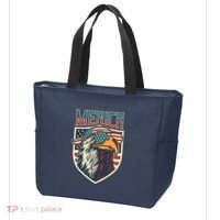 American Flag Bald Eagle 4th of July Patriotic USA Gift Tote Bag thumb 3