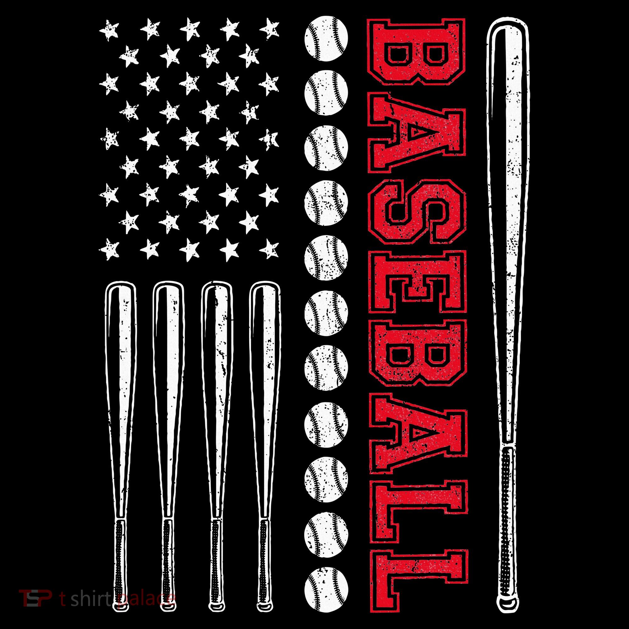 American Flag Baseball Team Gift Sweatshirt