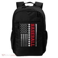 American Flag Baseball Team Gift Backpack thumb 0