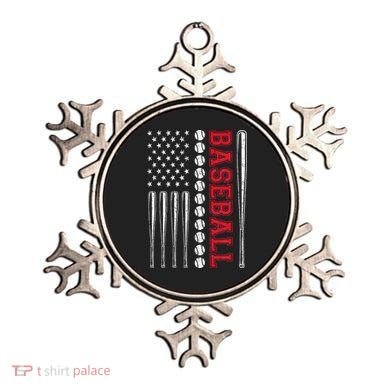 American Flag Baseball Team Gift Ornament