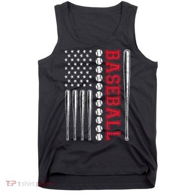 American Flag Baseball Team Gift Tank Top