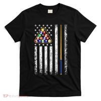 American Flag Billiards Vintage Pool Player T-Shirt thumb 0