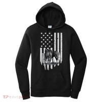 American Flag Belgian Draft Horses Gift For Farmer Meaningful Gift Women's Hoodie thumb 0