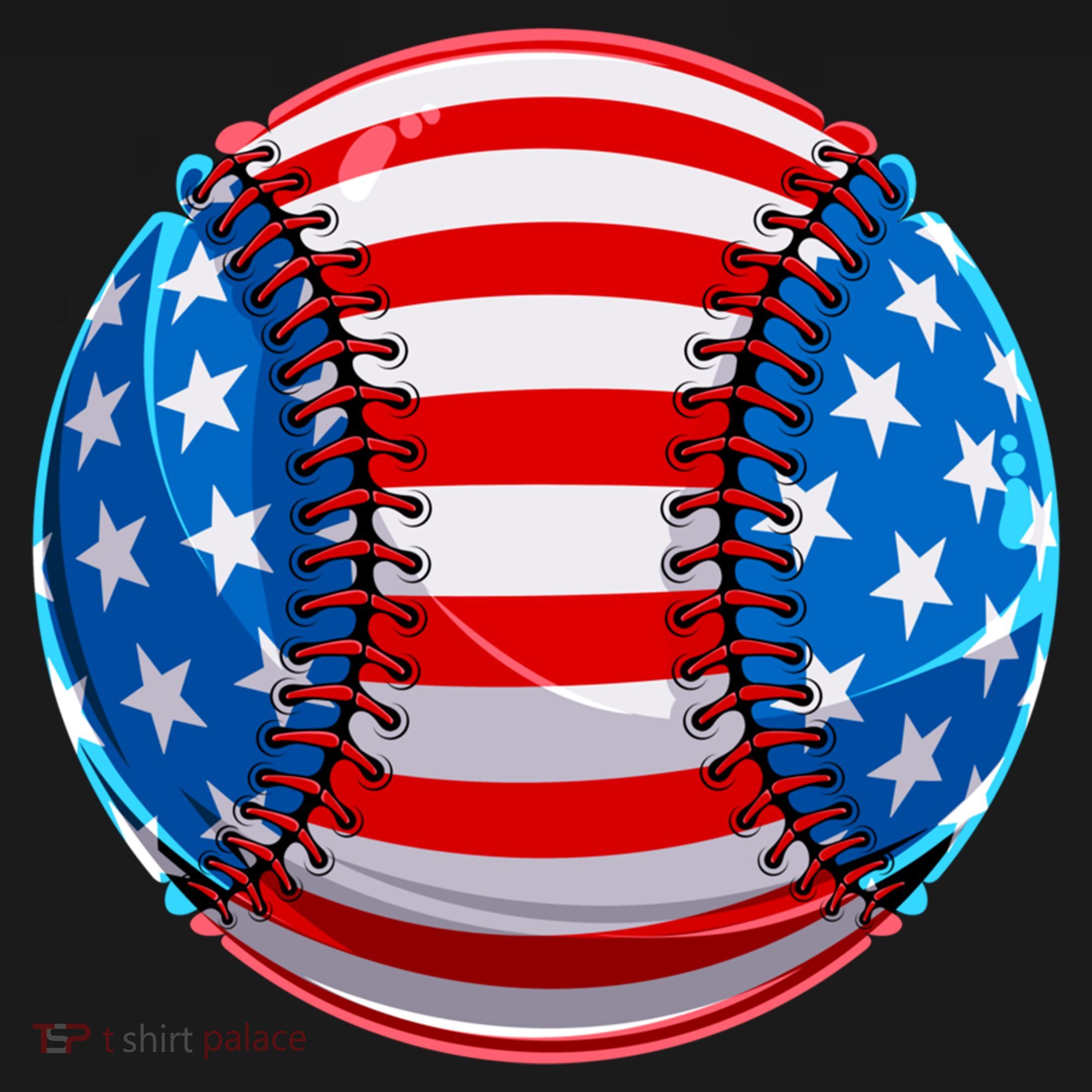 American Flag Baseball Gift 4th Of July Usa Flag Baseball Gift Women's Hoodie