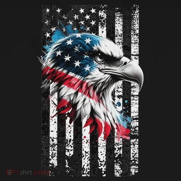 American Flag Bald Eagle Patriotic Bald Eagle Doggie Tank