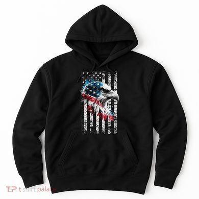 American Flag Bald Eagle Patriotic Bald Eagle Hoodie