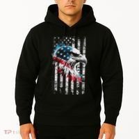 American Flag Bald Eagle Patriotic Bald Eagle Hoodie thumb 2