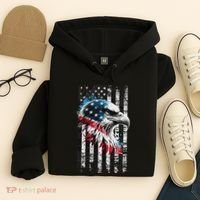 American Flag Bald Eagle Patriotic Bald Eagle Hoodie thumb 4