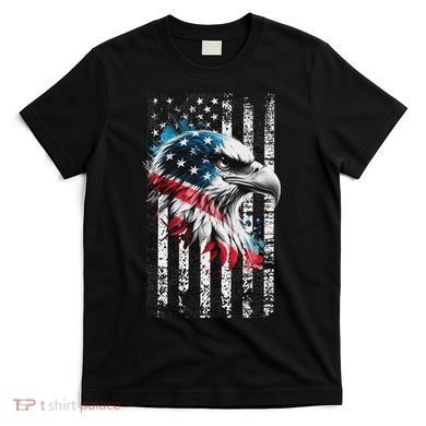 American Flag Bald Eagle Patriotic Bald Eagle T-Shirt