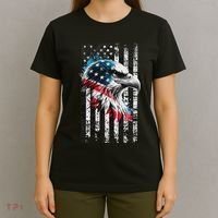 American Flag Bald Eagle Patriotic Bald Eagle T-Shirt thumb 4