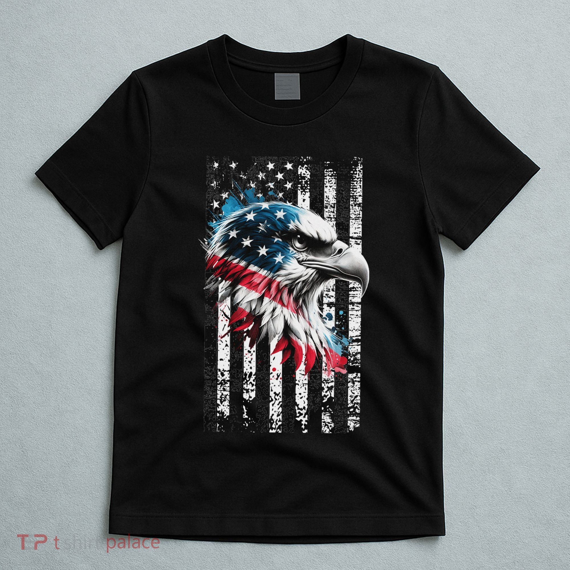 American Flag Bald Eagle Patriotic Bald Eagle T-Shirt
