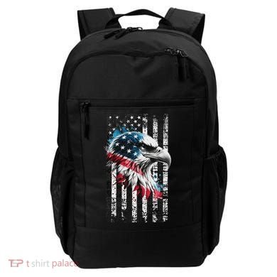 American Flag Bald Eagle Patriotic Bald Eagle Backpack