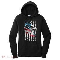 American Flag Bald Eagle Patriotic Bald Eagle Women's Hoodie thumb 0