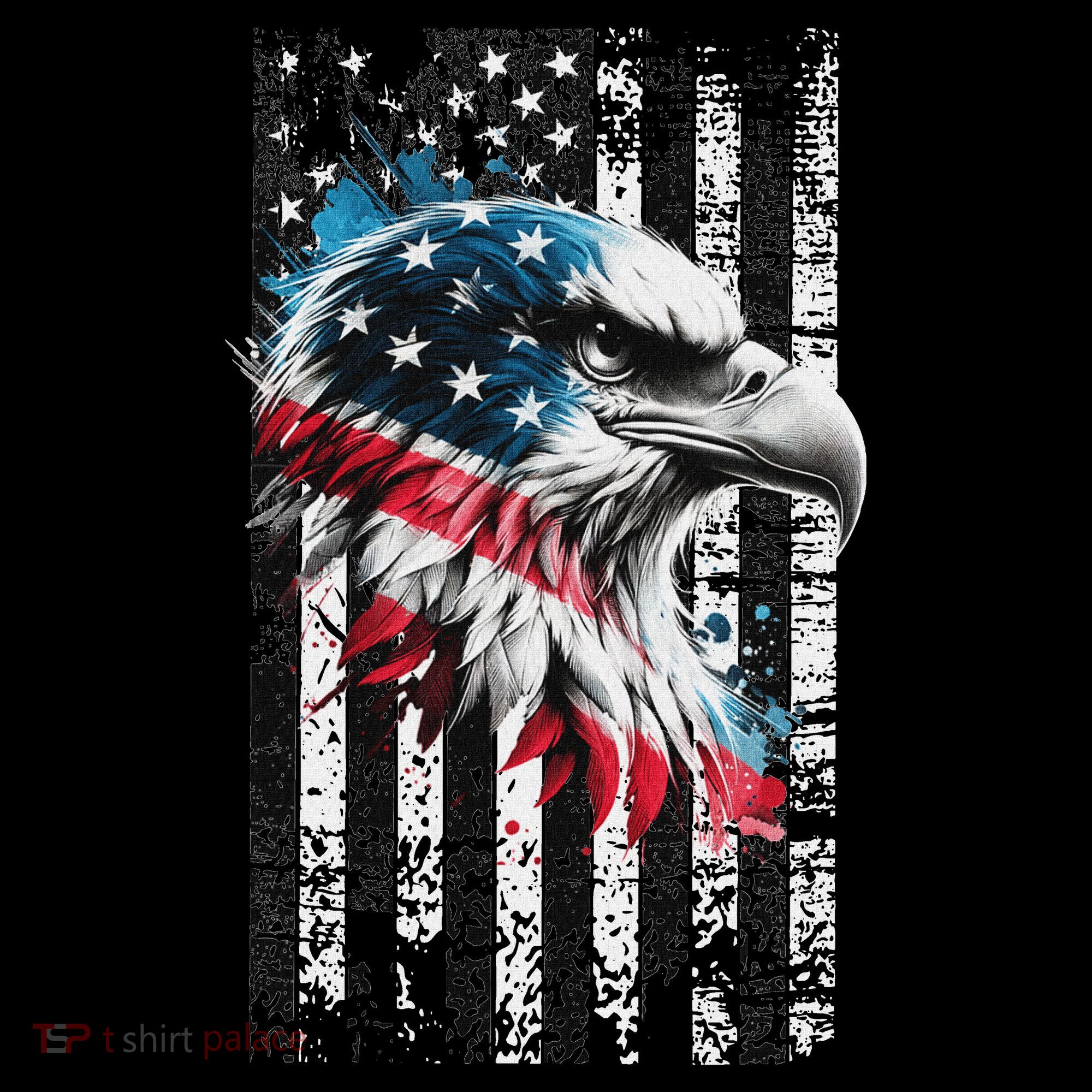 American Flag Bald Eagle Patriotic Bald Eagle Ornament
