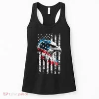 American Flag Bald Eagle Patriotic Bald Eagle Women's Tank Top thumb 0