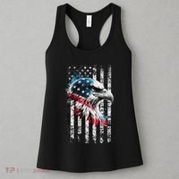 American Flag Bald Eagle Patriotic Bald Eagle Women's Tank Top thumb 3