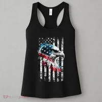 American Flag Bald Eagle Patriotic Bald Eagle Women's Tank Top thumb 3
