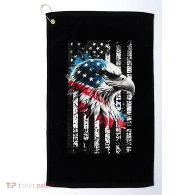 American Flag Bald Eagle Patriotic Bald Eagle Golf Towel